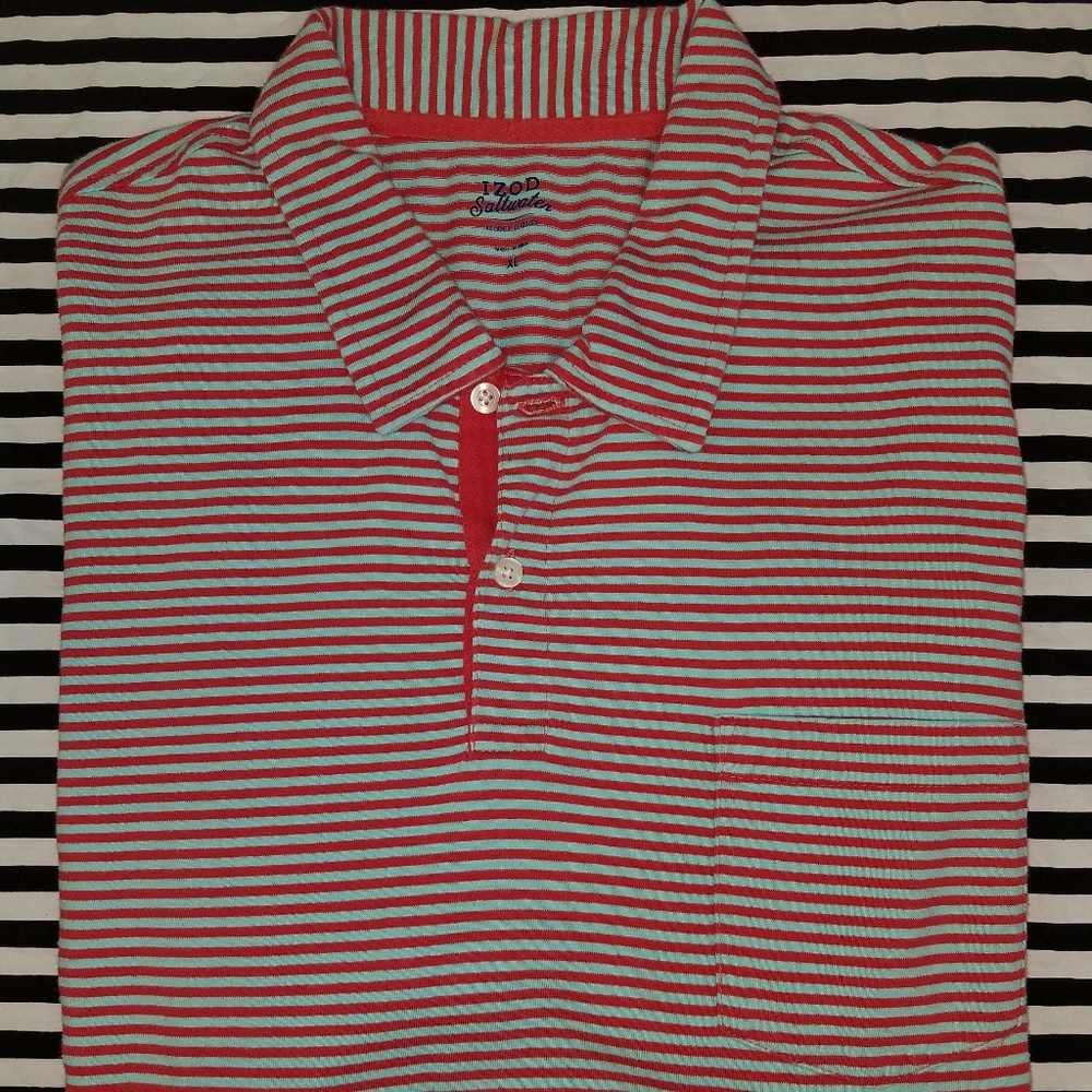Izod Saltwater chest pocket polo Men's size XL